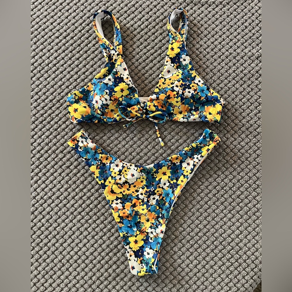 SHEIN Floral Bathing Suit